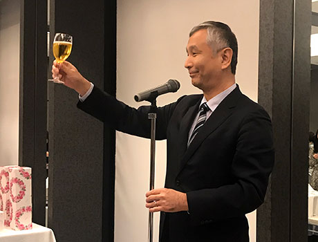 長沼会長の乾杯